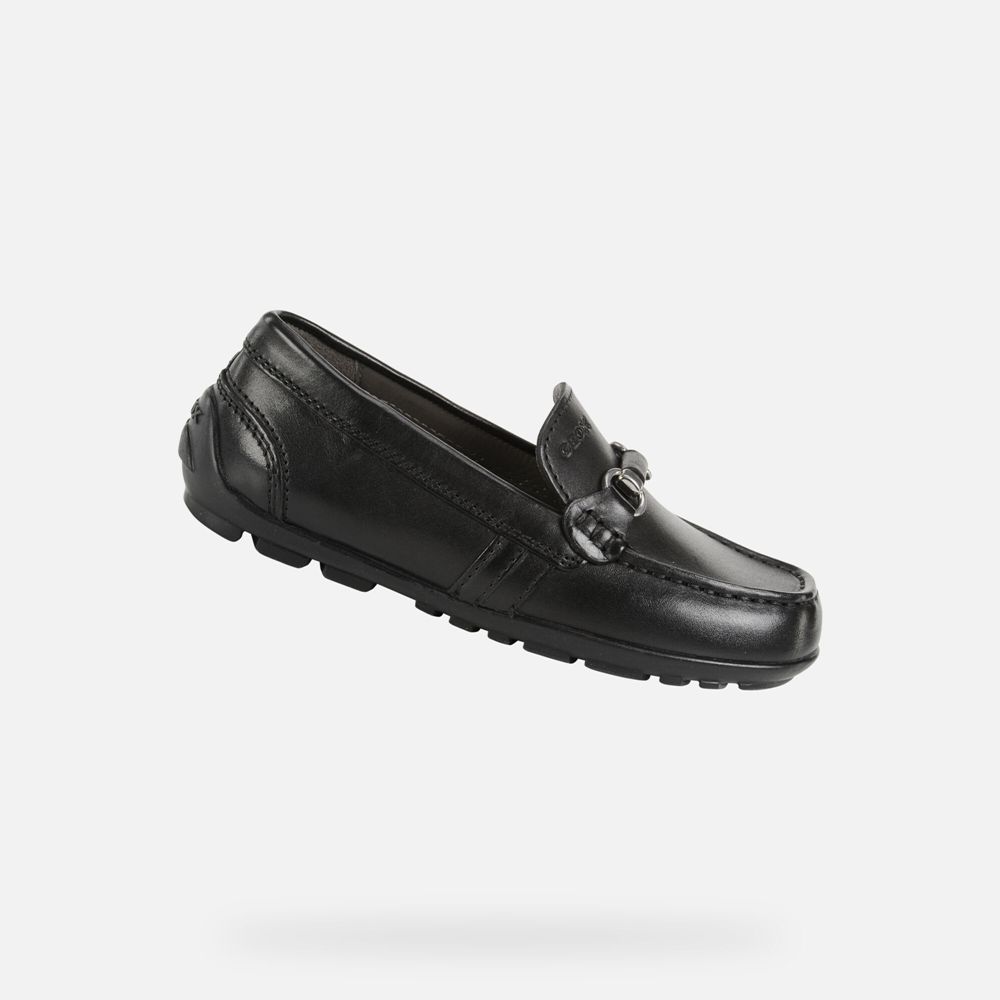 Geox Loafers Black New Fast - Geox Boys Shoes - KWRTZS607